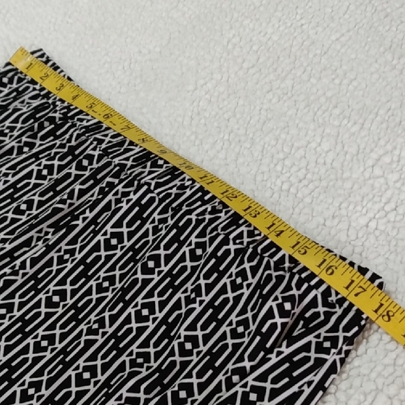 Susan Graver Geometric Print Wide Leg Stretch Palooza Pants Women's Size XL - Picture 8 of 10